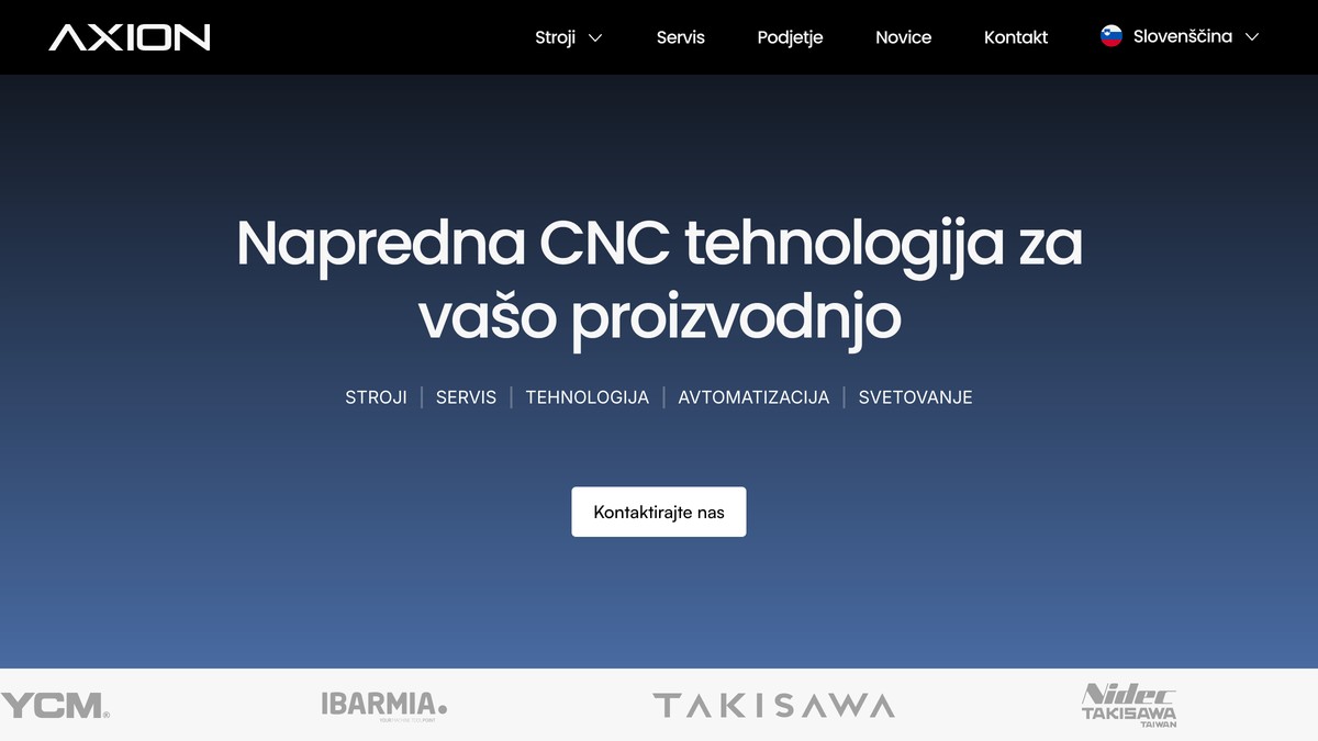 Axion website home page